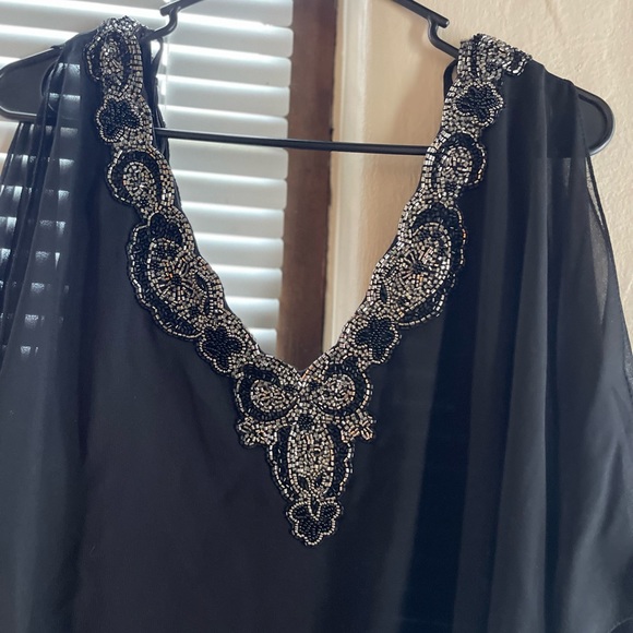 Jkara Black Beaded Dress - Picture 3 of 5